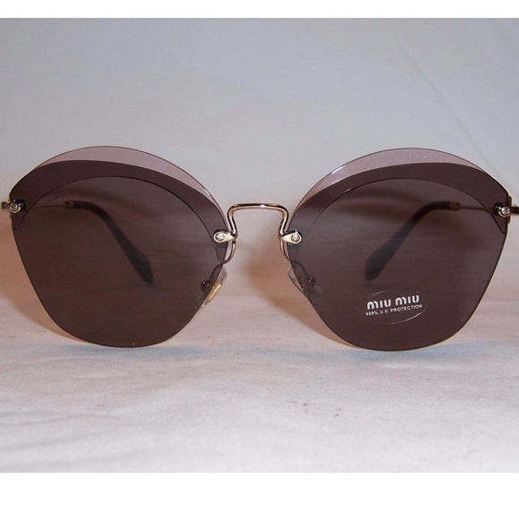 Miu Miu Cat Eye Style Sunglasses W/Purple Lens - Picture 2 of 5